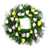 Enchanted Garden™ 22" Tulips Wreath Outdoor Wall Art