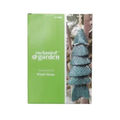 Enchanted Garden® 8.25" Stoneware Green Fish Wind Chime -The Thrive Yard Sales 2775855 P PK