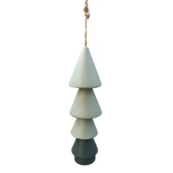Enchanted Garden® 10.5" Stoneware Blue Tree Shaped Wind Chime