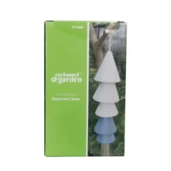 Enchanted Garden® 10.5" Stoneware Blue Tree Shaped Wind Chime -The Thrive Yard Sales 2775856 P PK
