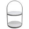 Enchanted Garden™ White 2-Tier Mini Tray -The Thrive Yard Sales 2776155 P
