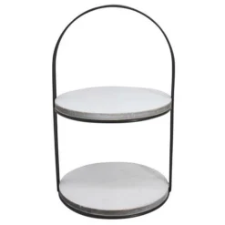 Enchanted Garden™ White 2-Tier Mini Tray