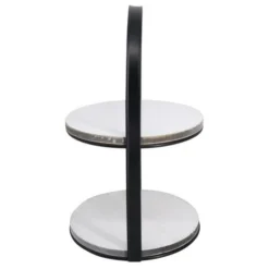 Enchanted Garden™ White 2-Tier Mini Tray -The Thrive Yard Sales 2776155 P RS