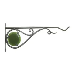 Enchanted Garden™ 15" Black Forged Glass Bracket