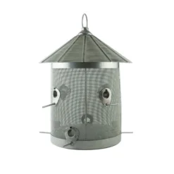 Enchanted Garden® Rustic Farmhouse Galvanized Silo Bird Feeder