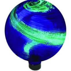 Enchanted Garden® 10" Illuminarie Blue Swirl Gazing Globe