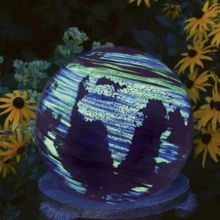 Enchanted Garden® 10" Illuminarie Earth Globe -The Thrive Yard Sales 8149 1