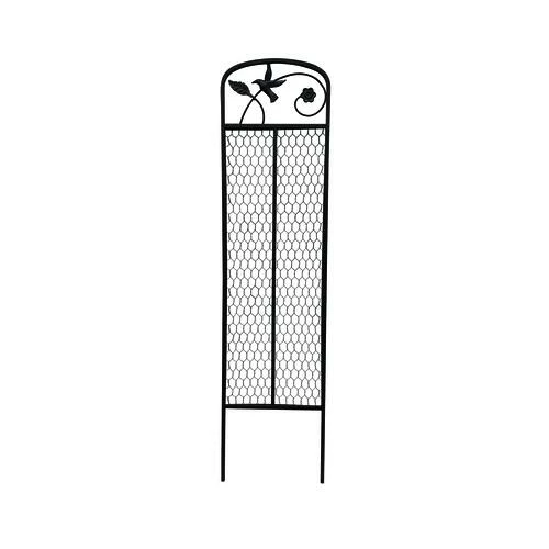 Enchanted Garden™ 12"W X 48"H Bird & Leaf Steel Planter Trellis 3 Enchanted Garden™ 12"W X 48"H Bird & Leaf Steel Planter Trellis