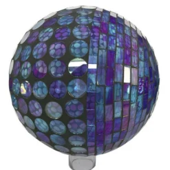 Enchanted Garden® Blue-Violet Prismatic Mosaic Globe