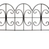Enchanted Garden™ 11"H X 15"W Scroll Steel Black Garden Border Fence 2 Enchanted Garden™ 11"H X 15"W Scroll Steel Black Garden Border Fence -The Thrive Yard Sales 83677MN