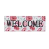 Enchanted Garden™ 31.9" Pink Flower Welcome Outdoor Wall Art