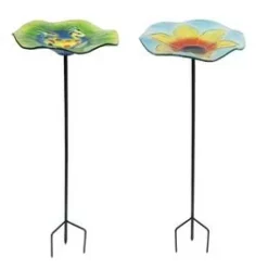 Enchanted Garden™ 11" Glass Birdbath - Assorted Styles