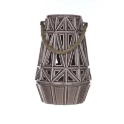 Enchanted Garden™ 11.6" Tan Ceramic Lantern