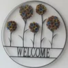 Enchanted Garden™ 31.5" Hydrangea Welcome Wagon Wheel Outdoor Wall Art -The Thrive Yard Sales CY14258