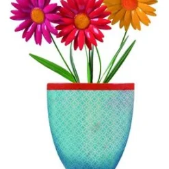 Enchanted Garden™ Flower Pot Garden Stake - Assorted Styles -The Thrive Yard Sales HLX182029 DS 5000