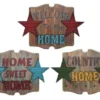 Enchanted Garden™ 15" Star "Welcome" Outdoor Wall Art - Assorted Styles -The Thrive Yard Sales HY96310 11 12