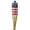 Enchanted Garden™ 60" Stars And Stripes Bamboo Patio Torch -The Thrive Yard Sales Y7033