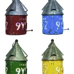 Enchanted Garden® Iron Bird House - Assorted Colors -The Thrive Yard Sales YHL148ARIGHT2