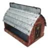 Enchanted Garden® 9.45" Metal Barn Bird House